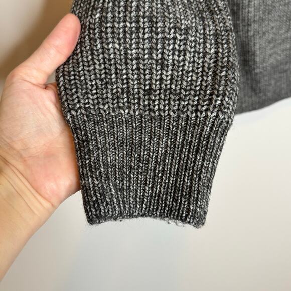 Alesbury 1/4 Zip Ribbed Pullover Sweater Charcoal Gray Men Large NWT - Picture 4 of 9